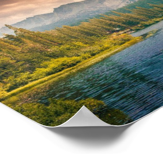 Canadees meer-verzachten poster (Hoek)