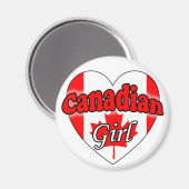 Canadees meisje magneet (Voorkant / Achterkant)