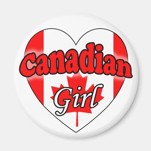 Canadees meisje magneet (Voorkant)