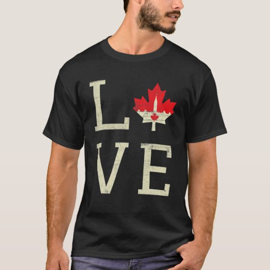 Canadees meisje onbreekbare Canadese vlag sterke m T-shirt (Voorkant)