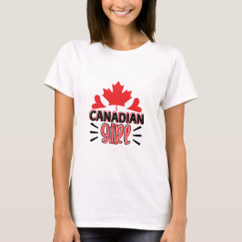 Canadees meisje t-shirt