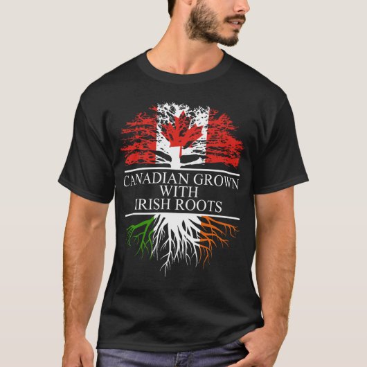 Canadees met ierse wortels t-shirt (Voorkant)