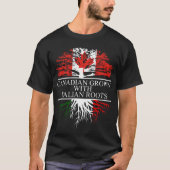 Canadees met italiaanse wortels t-shirt (Voorkant)