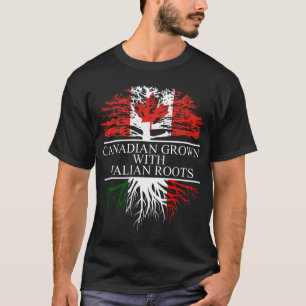 Canadees met italiaanse wortels t-shirt