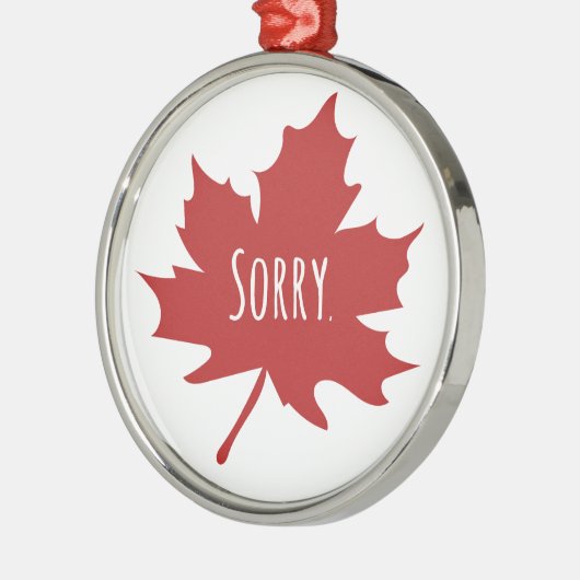 Canadees Metalen Ornament (Links)