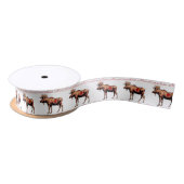 Canadees Moose Ribbon Satijnen Lint (Spoel)