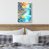 Canadees Natuur olieverf - verbluffend landschap Canvas Afdruk (Insitu (Slaapkamer))