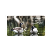 Canadees nieuw adreslabel etiket (Voorkant)