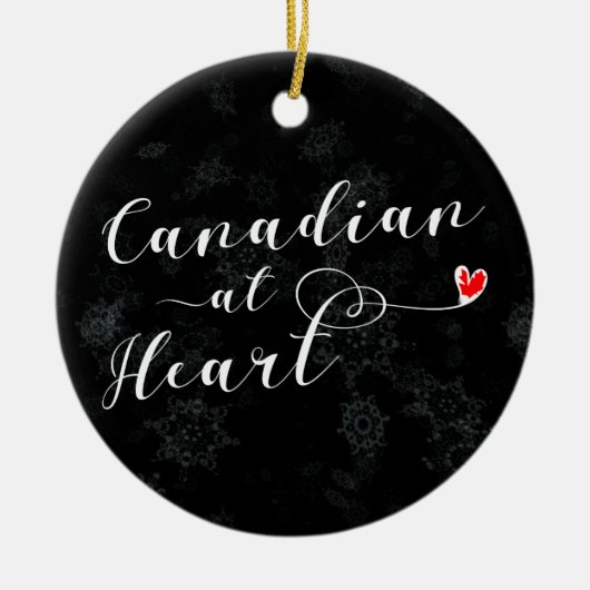 Canadees Ornament voor hart en kerstbomen (Voorkant)