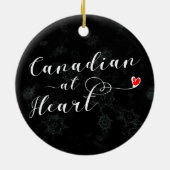 Canadees Ornament voor hart en kerstbomen (Achterkant)