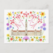 Canadees parlement herbergt Canada Day Snowbirds Briefkaart (Voorkant)
