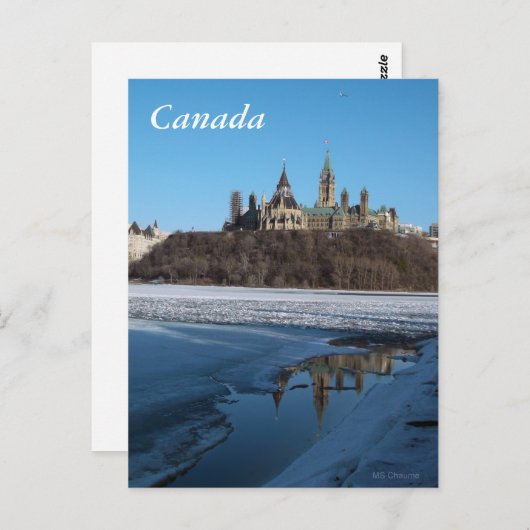 Canadees parlement Uitzicht van Ottawa Briefkaart (Voorkant / Achterkant)
