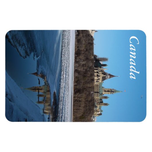 Canadees parlement Uitzicht van Ottawa Magneet (Horizontaal)