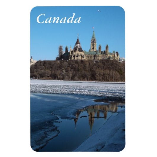 Canadees parlement Uitzicht van Ottawa Magneet (Verticaal)