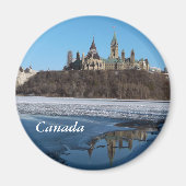 Canadees parlement Uitzicht van Ottawa Magneet (Voorkant)
