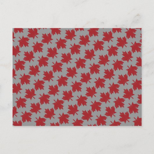 Canadees patroon briefkaart (Voorkant)