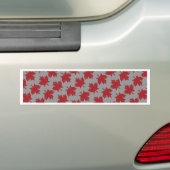 Canadees patroon bumpersticker (Op auto)