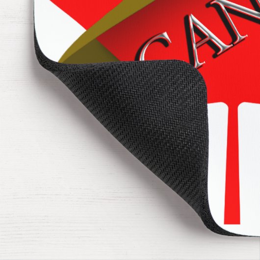 Canadees Pet op de rode Maple Leaf Muismat (Hoek)