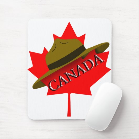 Canadees Pet op de rode Maple Leaf Muismat (Met muis)