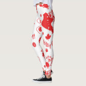 Canadees plukballen (XL tegelgrootte) Leggings (Links)