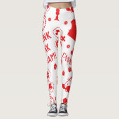 Canadees plukballen (XL tegelgrootte) Leggings (Voorkant)