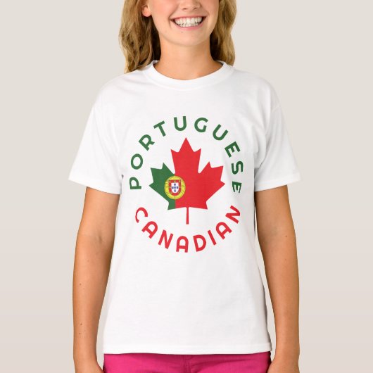 Canadees-Portugese wortels T-shirt (Voorkant)