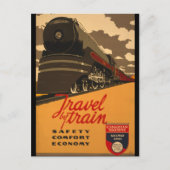 Canadees Poster van het treinspoor Briefkaart (Voorkant)