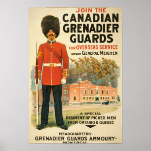 Canadees poster voor inschrijving