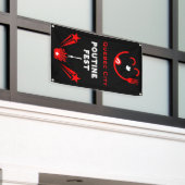 Canadees Poutine Festival Spandoek (Buitenkant Gebouw)