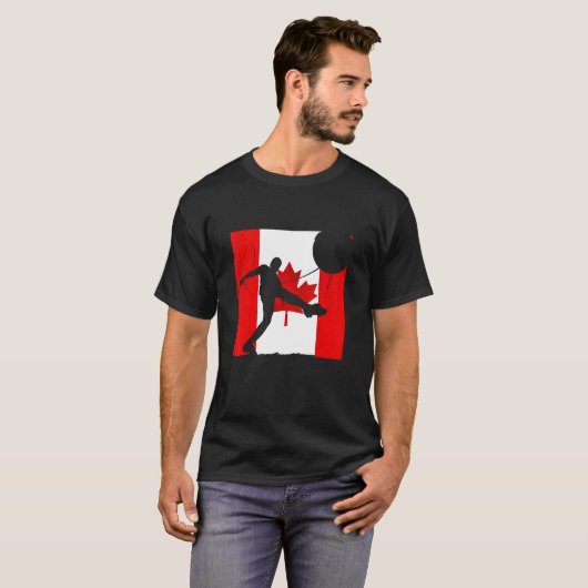 Canadees Pride Canada Soccer Team Maple Leaf Canad T-shirt (Voorkant volledig)