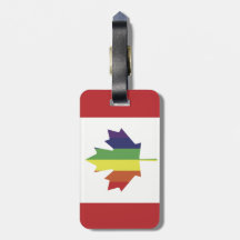 Canadees Pride Flag Bagagelabel