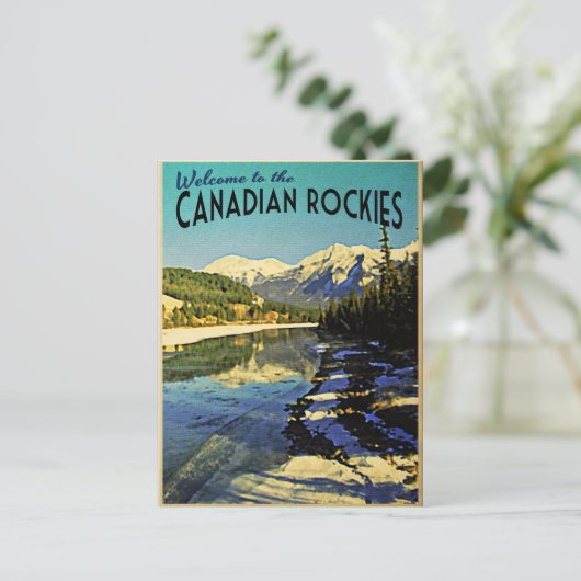 Canadees Rockies Briefkaart (Staand voorkant)