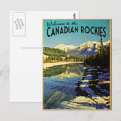Canadees Rockies Briefkaart (Voorkant / Achterkant)