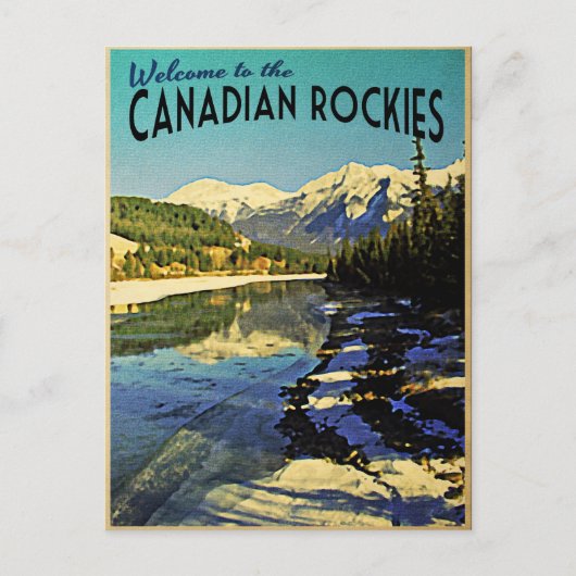 Canadees Rockies Briefkaart (Voorkant)