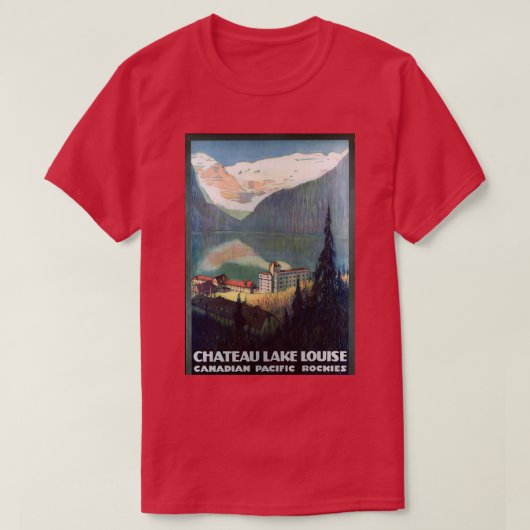 Canadees Rockies Chateau Lake Loui T-shirt (Design voorkant)
