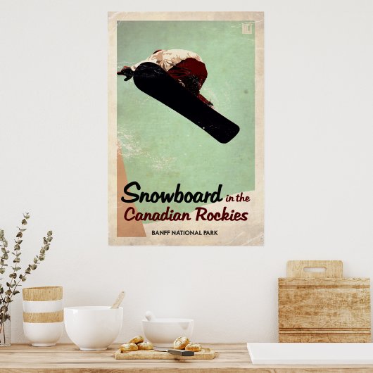 Canadees Rockies -  effect Poster (Keuken)