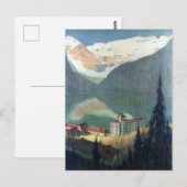 Canadees Rockies Lake Louise Postc Briefkaart (Voorkant / Achterkant)