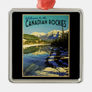 Canadees Rockies Metalen Ornament