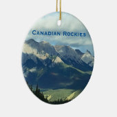 Canadees Rockies Mountains Travel Ornament (Rechts)