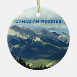 Canadees Rockies Mountains Travel Ornament