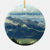 Canadees Rockies Mountains Travel Ornament (Achterkant)