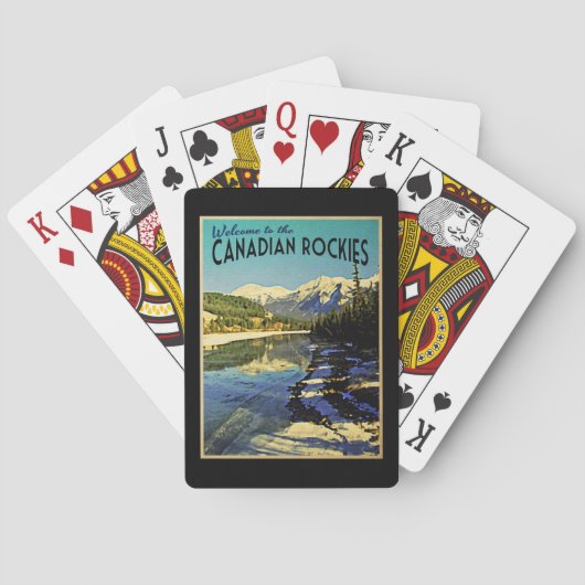 Canadees Rockies Pokerkaarten (Achterkant)