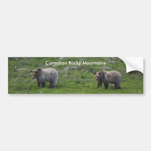 Canadees Rocky Mountains Bumpersticker (Voorkant)
