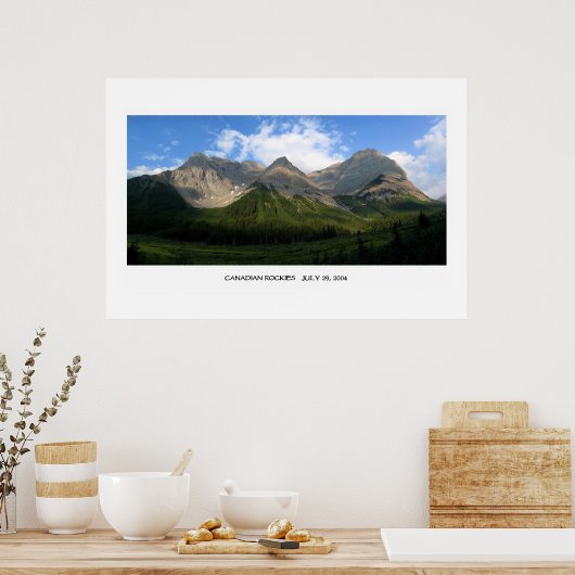 Canadees Rocky Mountains Poster (Keuken)