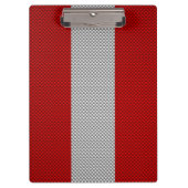 Canadees Rode Maple Leaf over koolstofvezel Klembord (Voorkant)