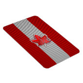 Canadees Rode Maple Leaf over koolstofvezel Magneet (Rechterzijde)