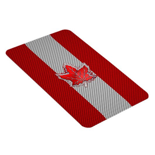 Canadees Rode Maple Leaf over koolstofvezel Magneet (Rechterzijde)