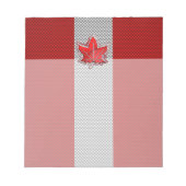 Canadees Rode Maple Leaf over koolstofvezel Notitieblok (Voorkant)
