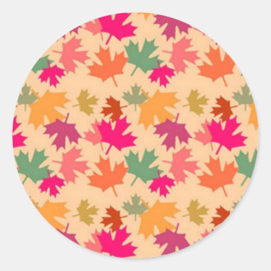 Canadees Ronde Sticker (Voorkant)