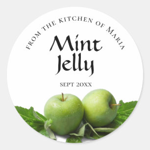 Canadees Rondlabel Mint Jelly Green Apple Ronde Sticker